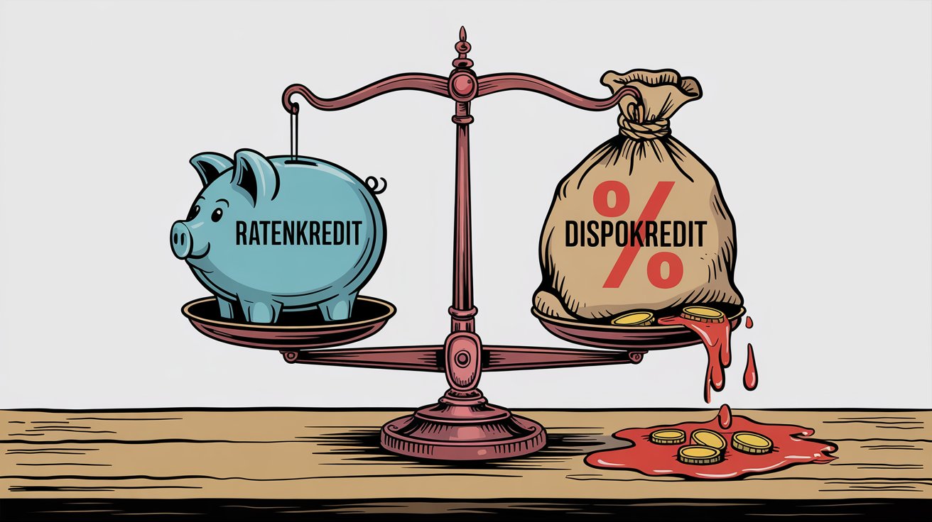 Ratenkredit vs. Dispokredi Ratenkredit vs. Dispokredi